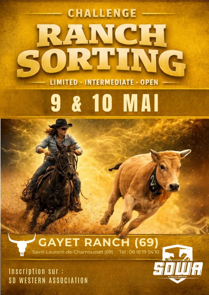 Ranch Sorting GAYET RANCH ouvert ! dernière semaine pour vous inscrire !